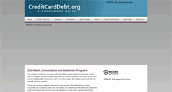 Desktop Screenshot of creditcarddebt.org