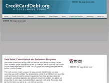 Tablet Screenshot of creditcarddebt.org